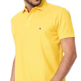 Camisa Gola Polo Tommy Hilfiger Masculina Coupe Sur Ivy - Amarela