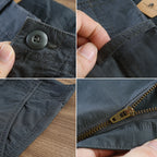 Calça Reta Masculina em Sarja - Kit 3Unidades