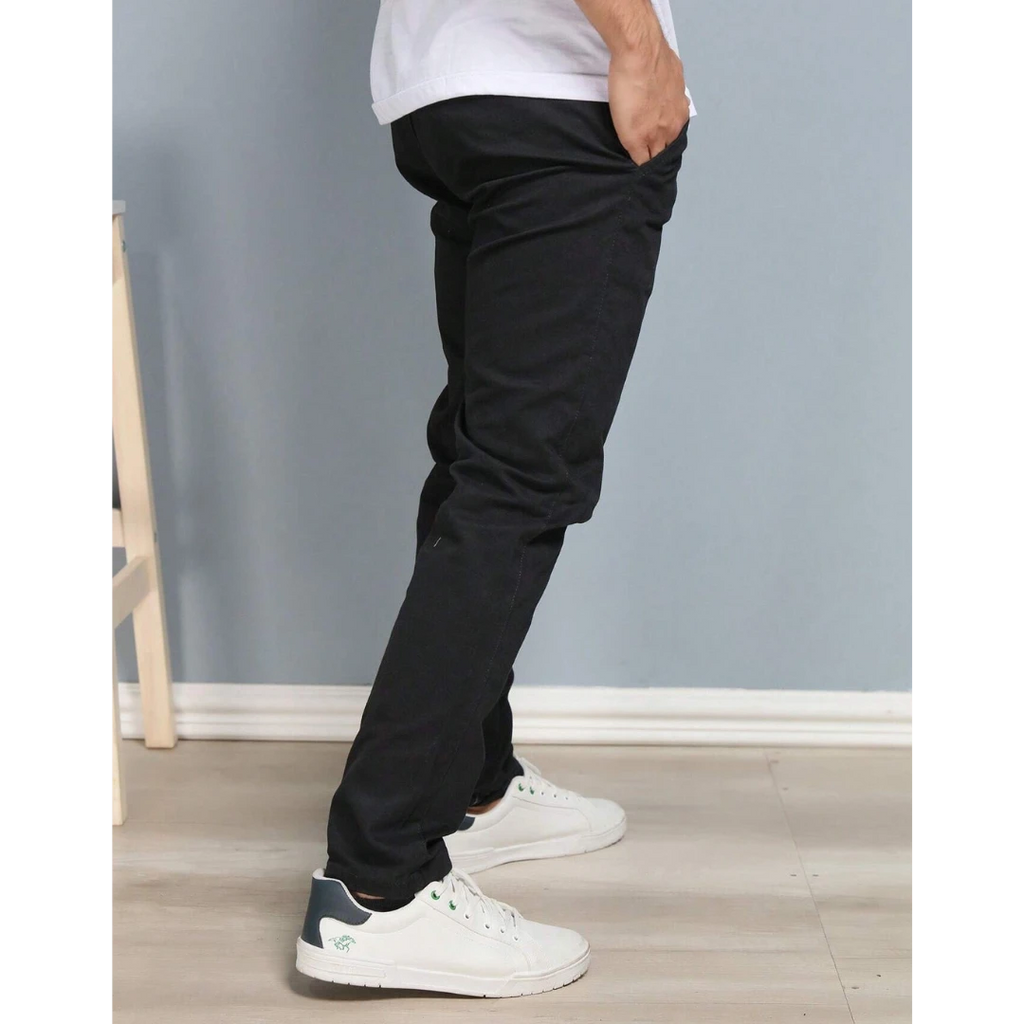 Calça Reta Masculina em Sarja - Kit 3Unidades