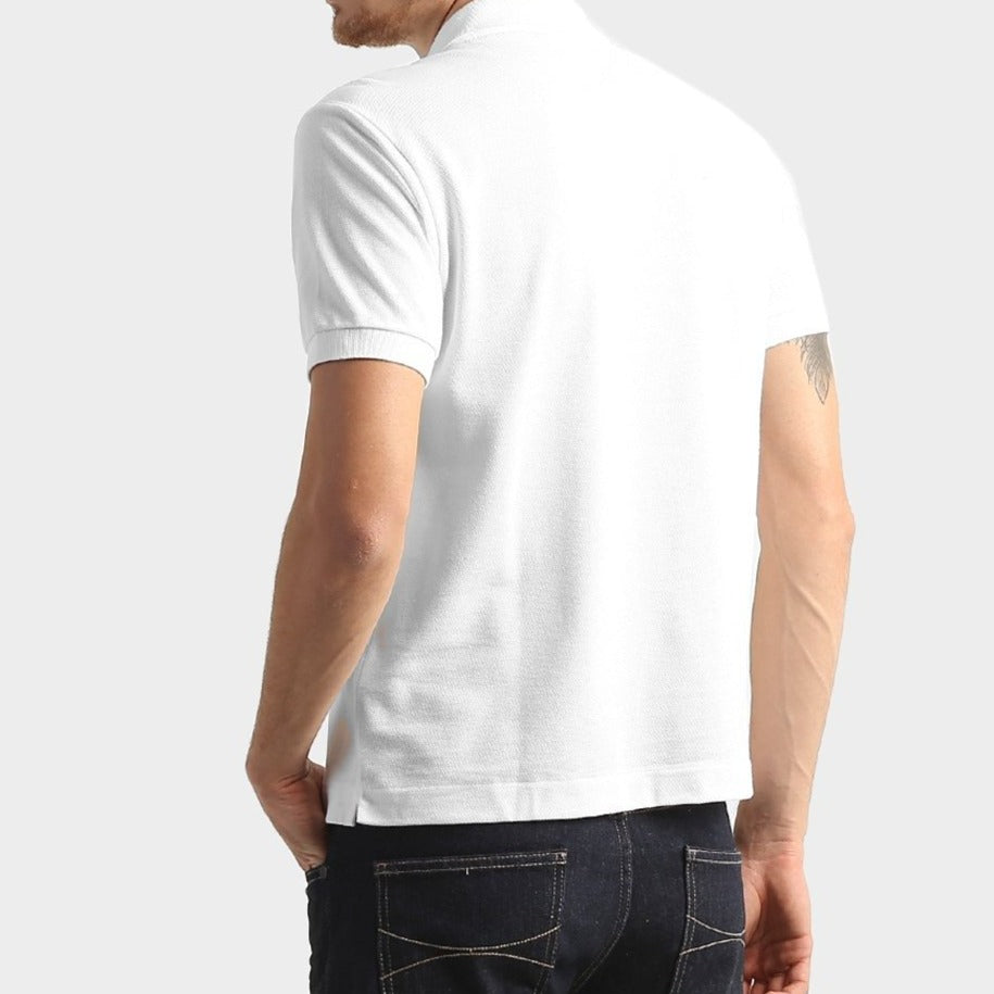Camisa Gola Polo Lacoste Regular Fit Branca