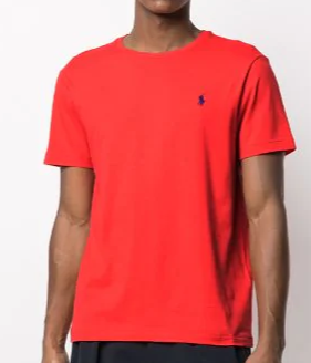 Camiseta Ralph Lauren Masculina Custom Fit -  Vermelha