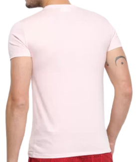 Camiseta Lacoste Masculina Jersey - Rosa Bebê