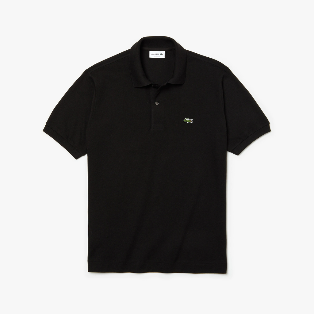 Camisa Gola Polo Lacoste Regular Fit Preta