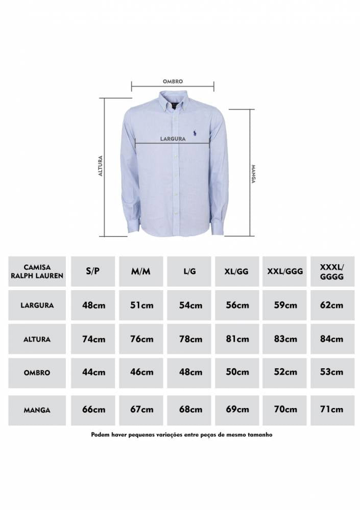 Camisa Social Ralph Lauren Oxford - Branca