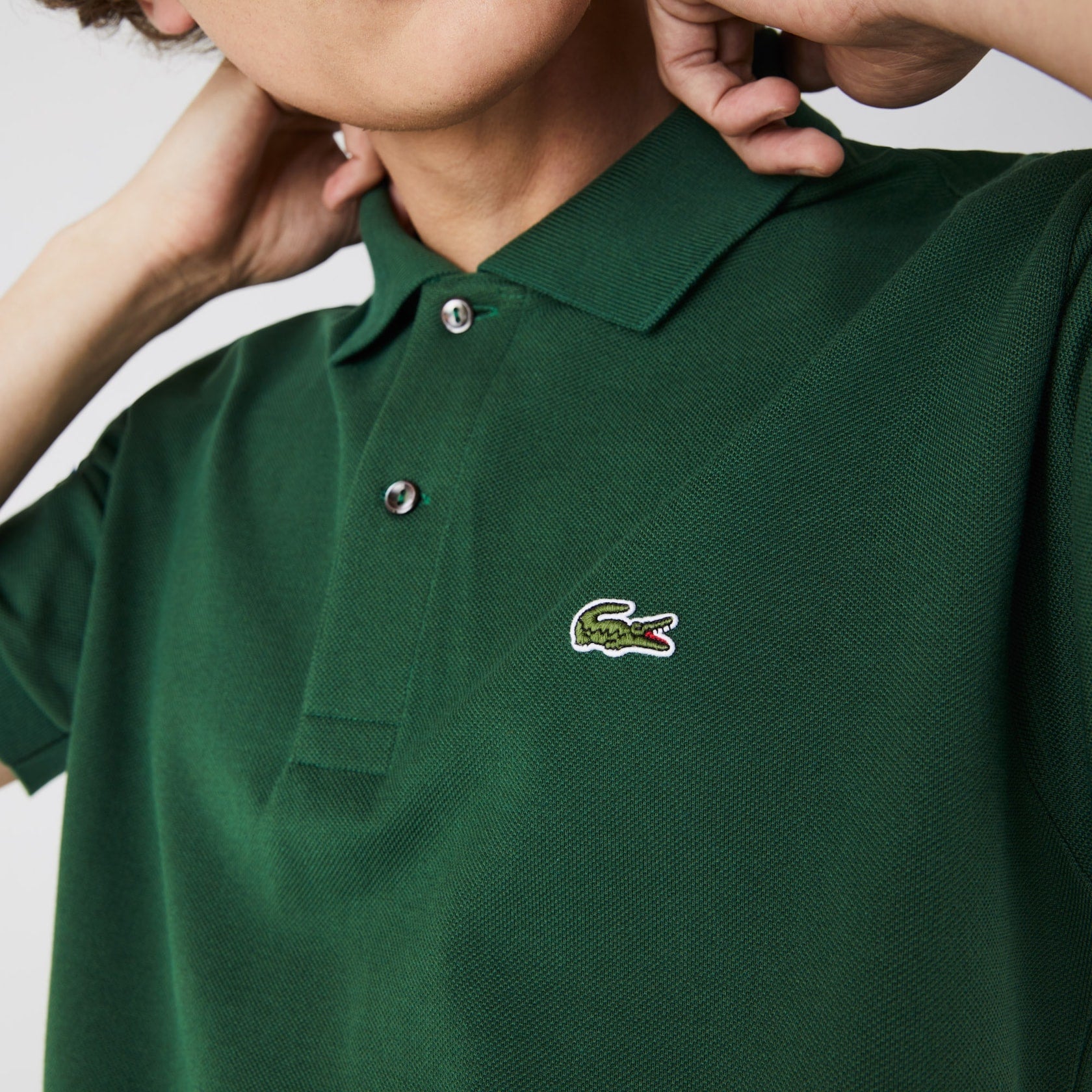 Camisa Gola Polo Lacoste Regular Fit Verde Bandeira