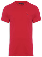 Camiseta Tommy Hilfiger Masculina Classic Nape Vermelha