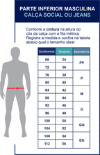 Calça Reta Masculina em Sarja - Kit 3Unidades