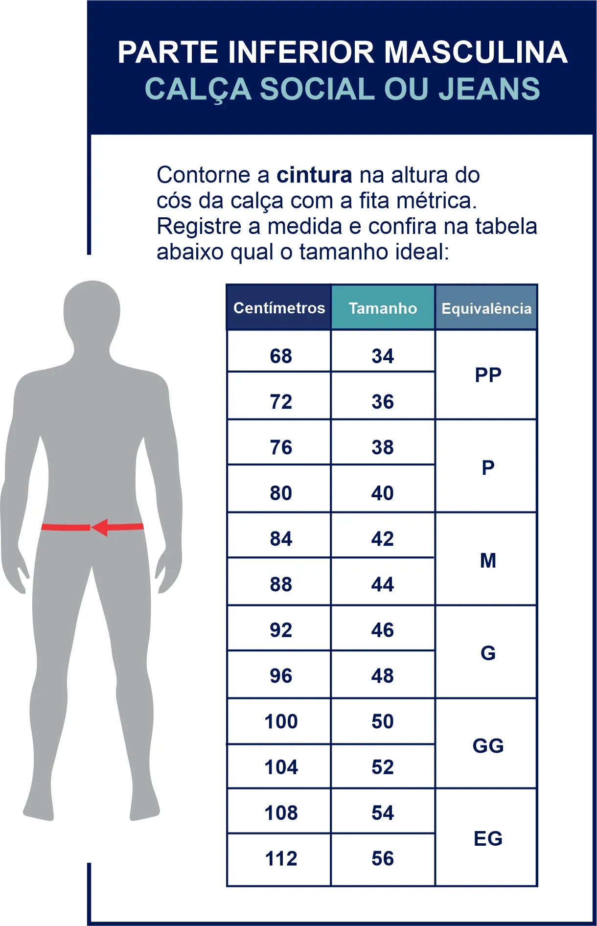 ULTIMA OPORTUNIDADE Calça Reta Masculina em Sarja 3 Unidades