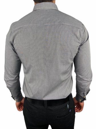 Camisa Social Ralph Lauren Oxford - Cinza Chumbo