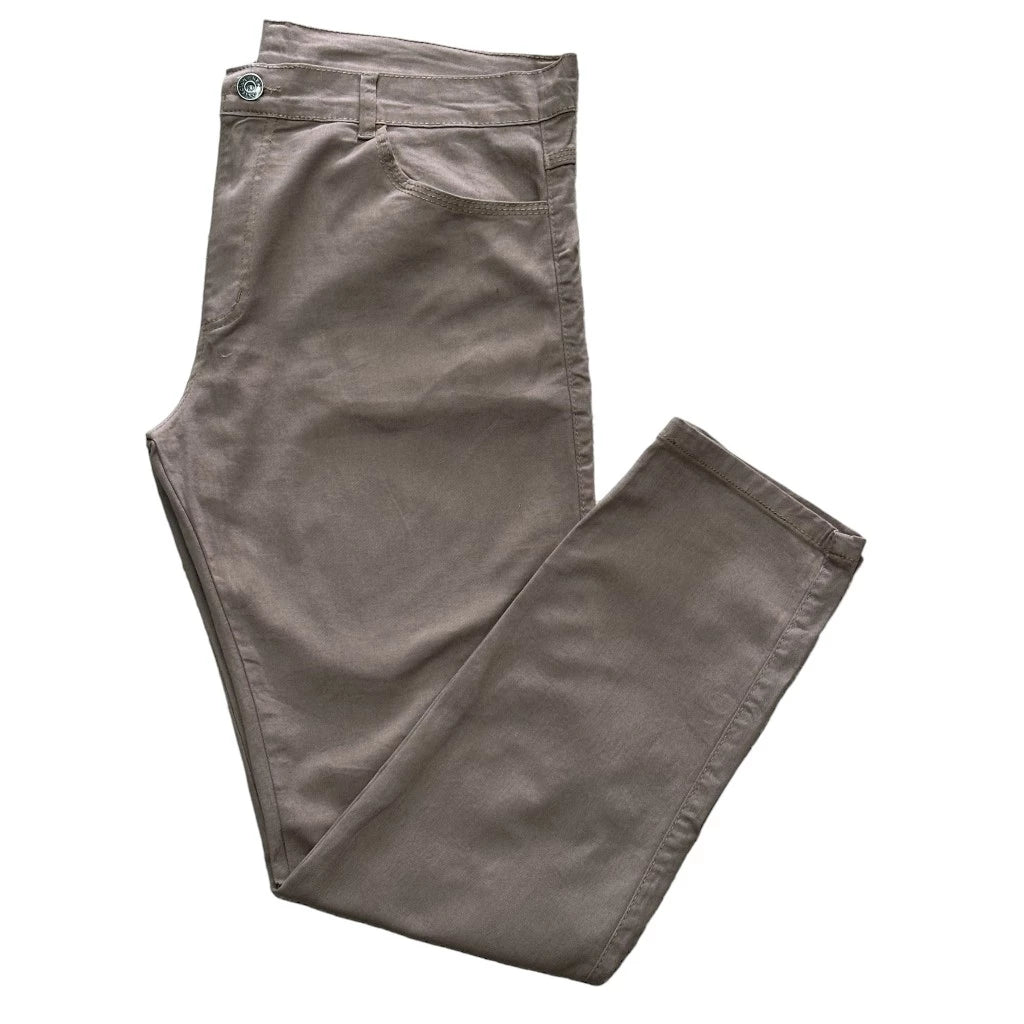 ULTIMA OPORTUNIDADE Calça Reta Masculina em Sarja 3 Unidades