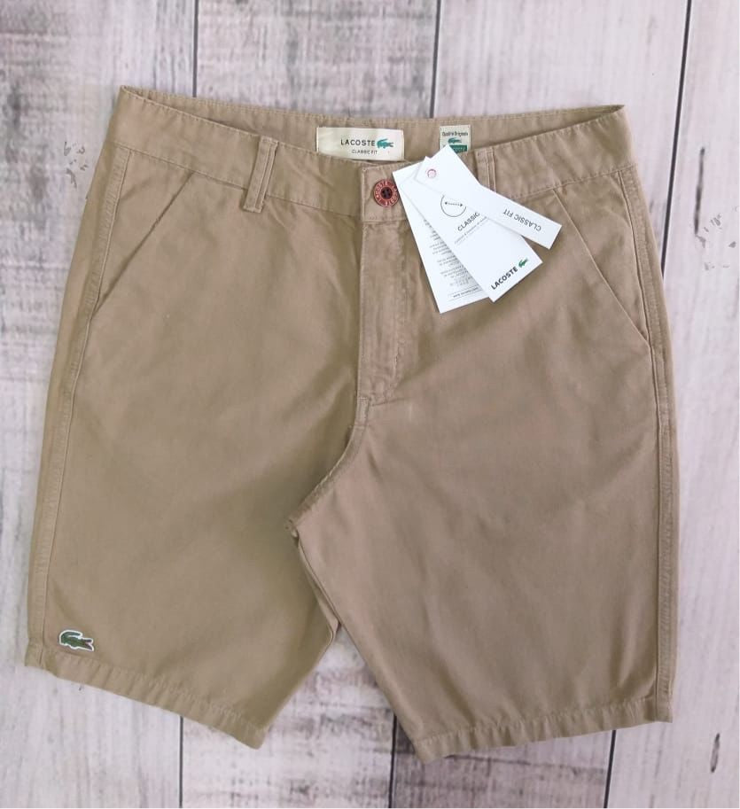 Bermuda Masculina Classic Fit Lacoste - Caqui